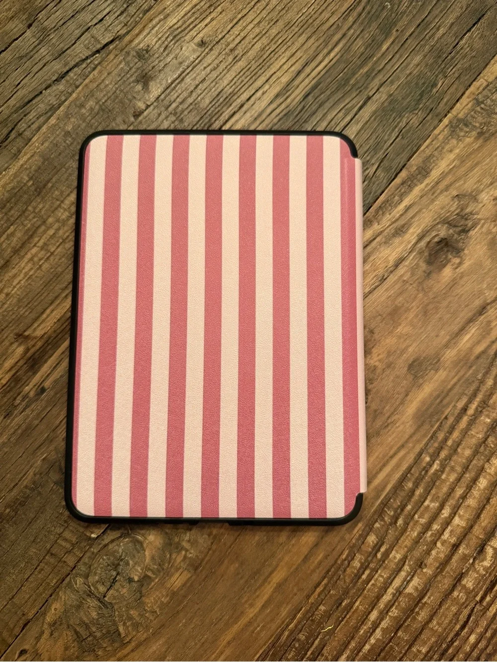 Pink Striped Kindle Colorsoft Cover/Case
